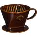  Carita Kalita coffee dripper ceramics made Brown 2~4 person for 102 made in Japan 102-rotob round lip apparatus coffee shop Cafe outdoor camp 