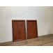 yuA1205*[H66,5cm×W44(43)cm]×2 листов * Vintage * маленький ... старый из дерева дверь * двери деревянная дверь двустворчатая дверь маленькое окно старый дом в японском стиле воспроизведение retro преобразование A двор 