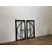 yuA1206*[H72,5cm×W37(36,5)cm]×2 листов * замечательный дизайн. старый из дерева двустворчатая дверь * двери волна стекло дверь ворота окно двустворчатая дверь retro античный A двор 