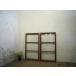 yuC0023*[H88cm×W48cm]×2 листов * Vintage * ретро тест ... старый дерево рамка-оправа стекло дверь * старый двери раздвижная дверь окно рама старый дом в японском стиле воспроизведение Cafe смешанные товары магазин A внизу 