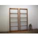taC0092*(2)[H181cm×W67,5cm]×2 листов * Vintage * ретро тест ... старый дерево рамка-оправа стекло дверь * старый двери раздвижная дверь старый дом в японском стиле lino беж .nM сосна 