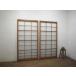 taC0098*[H177cm×W89,5cm]×2 листов * Showa Retro . тест ... старый дерево рамка-оправа стекло дверь * старый двери раздвижная дверь рама старый дом в японском стиле воспроизведение мир . преобразование M сосна 