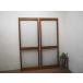 taC0113*[H176,5cm×W65cm]×2 листов * Showa Retro . дизайн стекло. старый дерево рамка-оправа раздвижная дверь * obi дверь старый двери раздвижная дверь вход дверь старый дом в японском стиле воспроизведение античный M сосна 