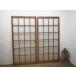 taC0152*(2)[H176,5cm×W87cm]×2 листов * Vintage *.. дизайн. ретро старый дерево рамка-оправа стекло дверь * старый двери стекло дверь рама старый дом в японском стиле воспроизведение M сосна 