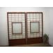 taC0596*(1)[H183cm×W97,5cm]×2 листов * античный * Taisho стекло ввод. большой старый из дерева раздвижная дверь * старый двери стекло дверь раздвижные двери shoji дверь мир . retro M сосна 