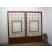 taC0597*(2)[H183cm×W97,5cm]×2 листов * античный * Taisho стекло ввод. большой старый из дерева раздвижная дверь * старый двери стекло дверь раздвижные двери shoji дверь мир . retro M сосна 
