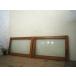 yuC0787*[H56cm×W86cm]×2 листов * симпатичный дизайн стекло. ретро старый дерево рамка-оправа стекло дверь * старый двери раздвижная дверь маленькое окно Akira . брать . вафля античный A внизу 