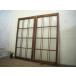 taC0886*(1)[H138cm×W67cm]×2 листов * античный * тест ... есть старый дерево рамка-оправа стекло дверь * старый двери раздвижная дверь окно рама старый дом в японском стиле воспроизведение Showa Retro старый мебель L внизу 