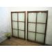 taC0959*(4)[H114,5cm×W67cm]×2 листов * античный * тест ... есть старый дерево рамка-оправа стекло дверь * старый двери раздвижная дверь рама окно старый дом в японском стиле воспроизведение магазин инвентарь retro L внизу 