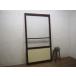 taD0048*[H179cm×W94,5cm]* Vintage * надежно считая . структура .. ретро старый дерево рамка-оправа стекло дверь * старый двери раздвижная дверь рама старый дом в японском стиле воспроизведение блок дом Cafe M сосна 