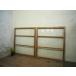 taD0143*[H97,5cm×W86cm]×2 листов * Vintage * ретро тест ... старый дерево рамка-оправа стекло дверь * старый двери раздвижная дверь рама маленькое окно старый дом в японском стиле старый мебель старый инструмент L внизу 