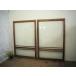 taD0202*(2)[H137cm×W88cm]×2 листов * Showa Retro . тест ... старый дерево рамка-оправа стекло дверь * двери раздвижная дверь рама окно стекло старый дом в японском стиле воспроизведение . материал Vintage L внизу 