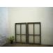 yuD0542*[H82cm×W49cm]×2 листов * Vintage * ретро старый дерево рамка-оправа стекло дверь * старый двери раздвижная дверь рама окно стекло старый дом в японском стиле lino беж .nA внизу 