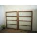 taD0589*(4)[H127cm×W89,5cm]×2 листов * ретро тест ... старый дерево рамка-оправа стекло дверь * двери раздвижная дверь рама окно стекло старый дом в японском стиле Showa Vintage L внизу 