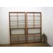taD0848*[H176,5cm×W87cm]×2 листов * Showa Retro . старый дерево рамка-оправа стекло дверь * двери раздвижная дверь рама старый дом в японском стиле блок дом мир . мир современный Vintage M сосна 