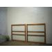 taD0983*[H88cm×W86cm]×2 листов * Vintage * ретро старый дерево рамка-оправа раздвижная дверь * двери стекло дверь рама старый дом в японском стиле Cafe lino беж .nL внизу 