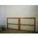 taD0984*[H76cm×W86cm]×2 листов * Vintage * ретро старый дерево рамка-оправа раздвижная дверь * двери стекло дверь рама старый дом в японском стиле Cafe lino беж .nL внизу 