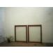 yuD0989*[H72cm×W54cm]×2 листов * симпатичный молдинг стекло. старый дерево рамка-оправа стекло дверь * двери раздвижная дверь окно рама Cafe . материал материалы retro Vintage A внизу 