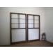 taE0131*(1)[H175cm×W93,5cm]×2 листов * Showa Retro . тест ... старый дерево рамка-оправа стекло дверь * двери раздвижная дверь рама старый дом в японском стиле воспроизведение магазин инвентарь Vintage M сосна 