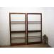 taE0199*[H176,5cm×W87,5cm]×2 листов * замечательный дизайн стекло. старый из дерева стекло дверь * двери раздвижная дверь рама старый дом в японском стиле блок дом retro Vintage M сосна 