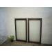 taE0406*(1)[H112cm×W58cm]×2 листов * античный * diamond стекло. старый дерево рамка-оправа стекло дверь * двери раздвижная дверь окно стекло маленькое окно рама retro L внизу 