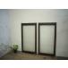taE0407*(2)[H112cm×W58cm]×2 листов * античный * diamond стекло. старый дерево рамка-оправа стекло дверь * двери раздвижная дверь окно стекло маленькое окно рама retro L внизу 