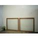 taE0477*[H85cm×W89,5cm]×2 листов * Vintage * ретро старый дерево рамка-оправа стекло дверь * двери раздвижная дверь окно стекло рама старый дом в японском стиле воспроизведение блок дом Cafe . материал L внизу 