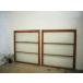 taE0631*[H104cm×W89cm]×2 листов * Vintage * серебряный молдинг стекло. старый дерево рамка-оправа раздвижная дверь * двери стекло дверь окно стекло рама маленькое окно retro смешанные товары магазин L внизу 