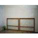 taE0655*(2)[H80cm×W88cm]×2 листов * замечательный дизайн стекло. старый дерево рамка-оправа стекло дверь * двери раздвижная дверь окно рама Showa Retro Vintage L внизу 