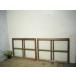 taF0037*(2)[H73cm×W95cm]×2 листов * античный * молдинг стекло ввод. старый дерево рамка-оправа раздвижная дверь * двери стекло дверь рама lino беж .n retro L внизу 