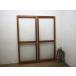 taF0077*(2)[H172cm×W68cm]×2 листов * Showa Retro . дизайн стекло. дерево рамка-оправа стекло дверь * двери раздвижная дверь рама окно стекло б/у жилье Vintage M сосна 