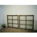 taF0187*[H92cm×W88cm]×2 листов * Vintage * ретро тест ... дерево рамка-оправа стекло дверь * двери раздвижная дверь окно стекло рама старый дом в японском стиле блок дом Cafe . материал L внизу 