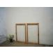 yuF0225*[H77cm×W44,5cm]×2 листов * Vintage * ретро старый дерево рамка-оправа стекло дверь * двери раздвижная дверь рама маленькое окно маленький .. Akira . брать .lino беж .nA внизу 