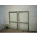 taF0232*(2)[H117cm×W63,5cm]×2 листов * краска. облупленное место . автомобиль Be . старый дерево рамка-оправа стекло дверь * двери раздвижная дверь рама маленькое окно retro Vintage L внизу 
