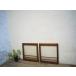yuF0908*(3)[H47cm×W44cm]×2 листов * Vintage * ретро тест ... маленький ... дерево рамка-оправа стекло дверь * двери раздвижная дверь маленькое окно рама . материал б/у жилье S внизу 