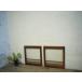 yuF0909*(4)[H47cm×W44cm]×2 листов * Vintage * ретро тест ... маленький ... дерево рамка-оправа стекло дверь * двери раздвижная дверь маленькое окно рама . материал б/у жилье S внизу 