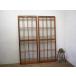 taG0128*(1)[H176,5cm×W67,5cm]×2 листов * Showa Retro . дизайн стекло. старый дерево рамка-оправа раздвижная дверь * двери стекло дверь рама старый дом в японском стиле Vintage M сосна 