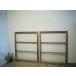 taG0536*[H106cm×W88,5cm]×2 листов * Showa Retro . дизайн стекло. старый дерево рамка-оправа стекло дверь * двери раздвижная дверь окно стекло рама старый дом в японском стиле Cafe L внизу 