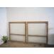 taG0727*(2)[H96cm×W88cm]×2 листов * симпатичный дизайн стекло. старый дерево рамка-оправа стекло дверь * двери раздвижная дверь окно рама Cafe retro Vintage L внизу 