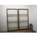 taG0742*[H181cm×W88cm]×2 листов * Showa Retro . дизайн стекло. большой из дерева раздвижная дверь * двери стекло дверь рама старый дом в японском стиле Cafe Vintage M сосна 