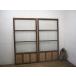 taG0743*[H177,5cm×W88cm]×2 листов * Showa Retro . дизайн стекло. старый из дерева раздвижная дверь * двери стекло дверь рама старый дом в японском стиле Cafe Vintage M сосна 