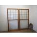 taG0893*[H176cm×W87cm]×2 листов * Showa Retro . тест ... старый дерево рамка-оправа стекло дверь * двери раздвижная дверь мир . старый дом в японском стиле воспроизведение старый мебель б/у жилье Vintage M сосна 