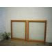 taH0062*[H81cm×W68cm]×2 листов * Showa Retro . дизайн стекло. старый дерево рамка-оправа раздвижная дверь * двери стекло дверь рама окно стекло магазин инвентарь Vintage L внизу 