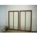 taH0267*(2)[H137cm×W78cm]×2 листов * Vintage * надежно считая . структура .. старый дерево рамка-оправа стекло дверь * старый двери стекло дверь окно рама . материал retro L внизу 