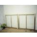 taH0533*(3)[H87cm×W89cm]×2 листов * Vintage * краска. облупленное место . старый дерево рамка-оправа стекло дверь * двери раздвижная дверь окно стекло рама магазин инвентарь . материал retro L внизу 