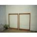 taI0028*(1)[100cm×W65,5cm]×2 листов * Vintage * ретро старый дерево рамка-оправа стекло дверь * двери раздвижная дверь окно рама Cafe строительство материал lino беж .nL внизу 