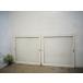 taI0033*[H91cm×W90,5cm]×2 листов * симпатичный белый краска. автомобиль Be . старый дерево рамка-оправа стекло дверь * старый двери раздвижная дверь рама салон retro Vintage L внизу 