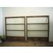 taI0143*[H108cm×W89,5cm]×2 листов * Vintage * ретро тест ... старый из дерева стекло дверь * двери раздвижная дверь окно стекло рама старый дом в японском стиле воспроизведение . материал L внизу 