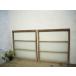 taI0144*[H95,5cm×W87cm]×2 листов * Vintage * ретро тест ... старый дерево рамка-оправа стекло дверь * двери раздвижная дверь окно стекло рама старый дом в японском стиле воспроизведение строительство материал L внизу 