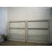 taI0351*[H92cm×W88cm]×2 листов * симпатичный белый краска. автомобиль Be . старый дерево рамка-оправа стекло дверь * старый двери раздвижная дверь рама преобразование retro Vintage L внизу 